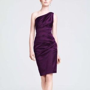 David's Bridal Plum Bridesmaid Dress 2
